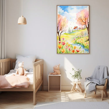 Spring Flowers Watercolour Painting
